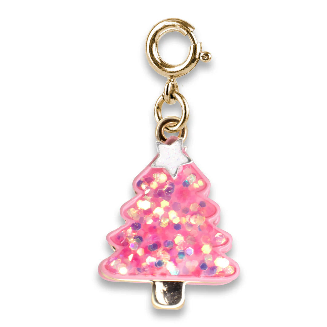 Gold Pink New Year Tree Charm