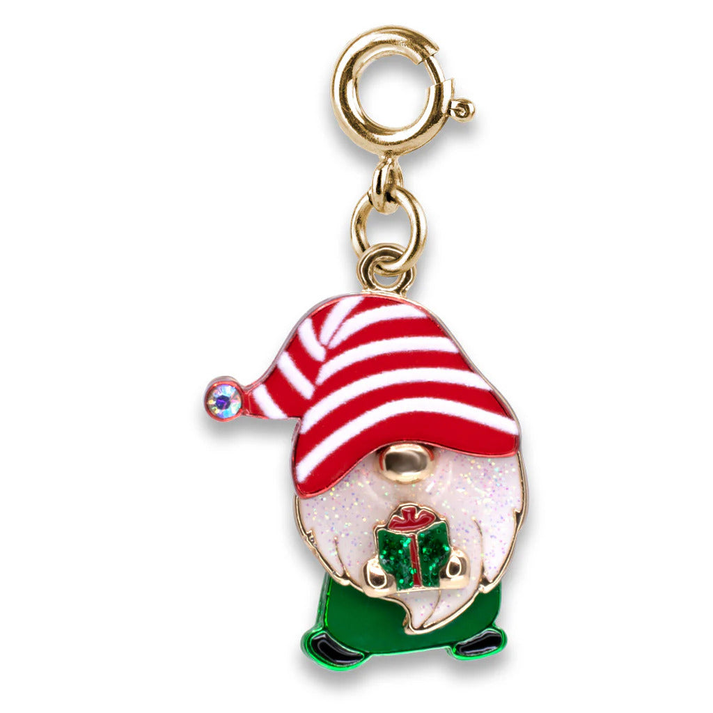Gold Swivel New Year Gnome Charm
