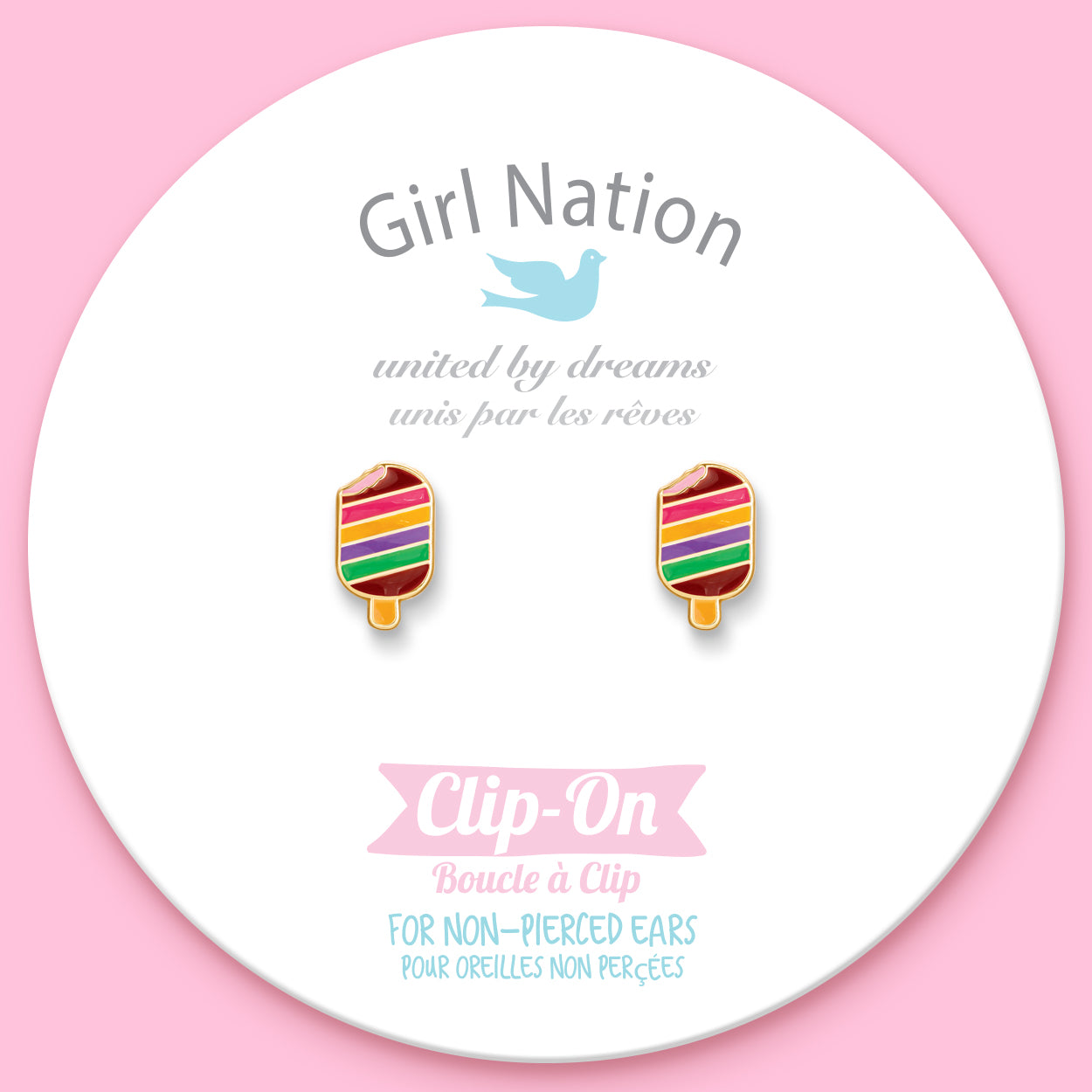 CLIP ON / Klipsli Küpe- Rainbow Pop