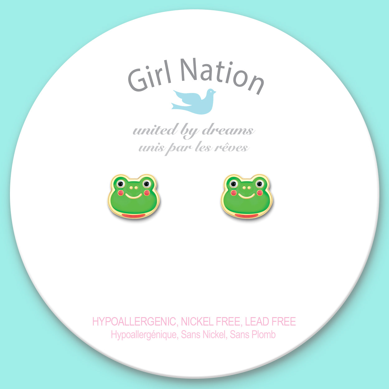 Cutie Studs / Küpe- Fancy Frog