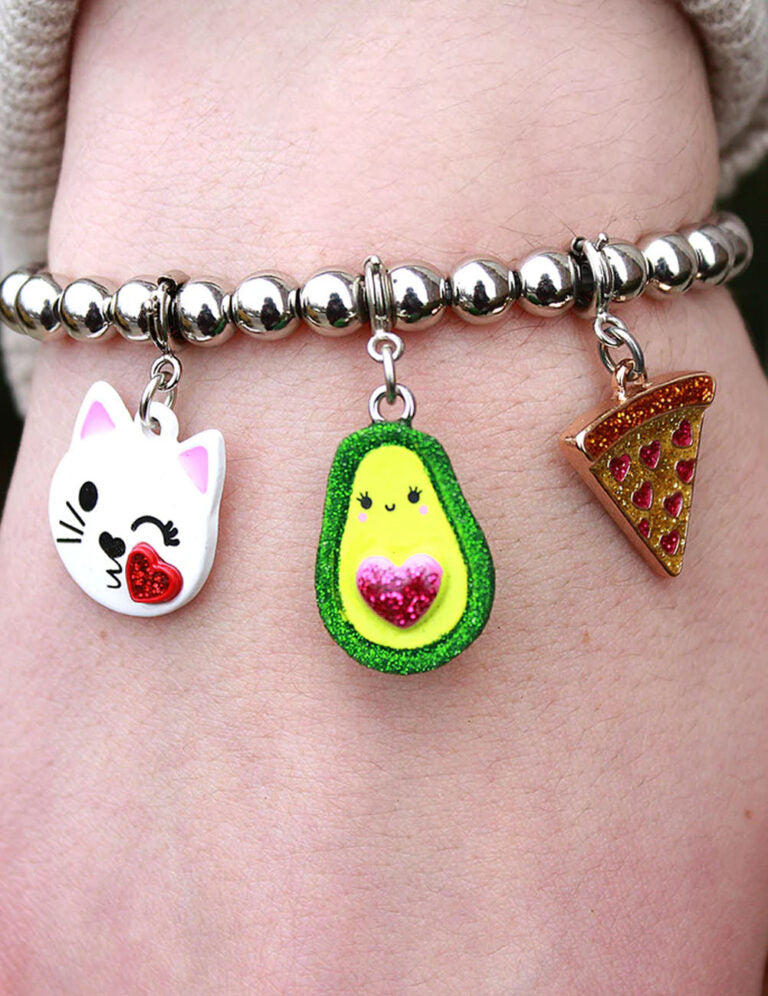 Glitter Avocado Charm