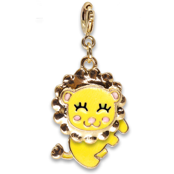 Gold Swivel Lion Charm