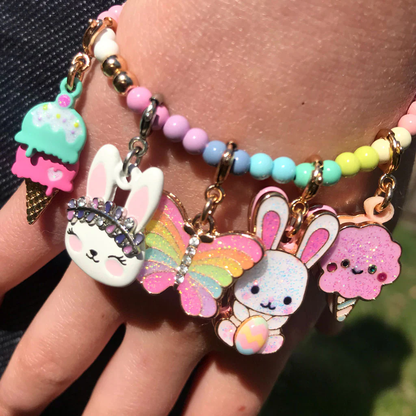 Gold Easter Bunny Charm