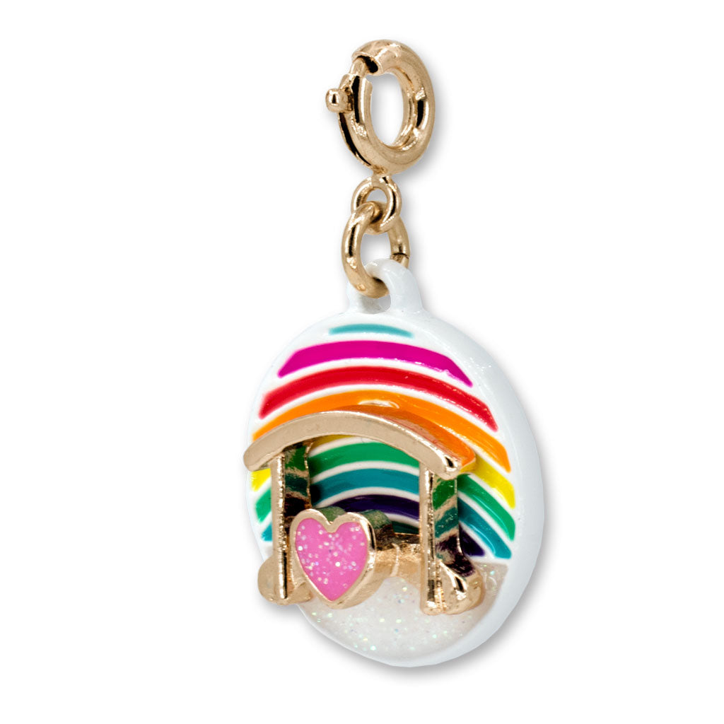 Gold Rainbow Bridge Charm