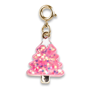 Gold Pink New Year Tree Charm