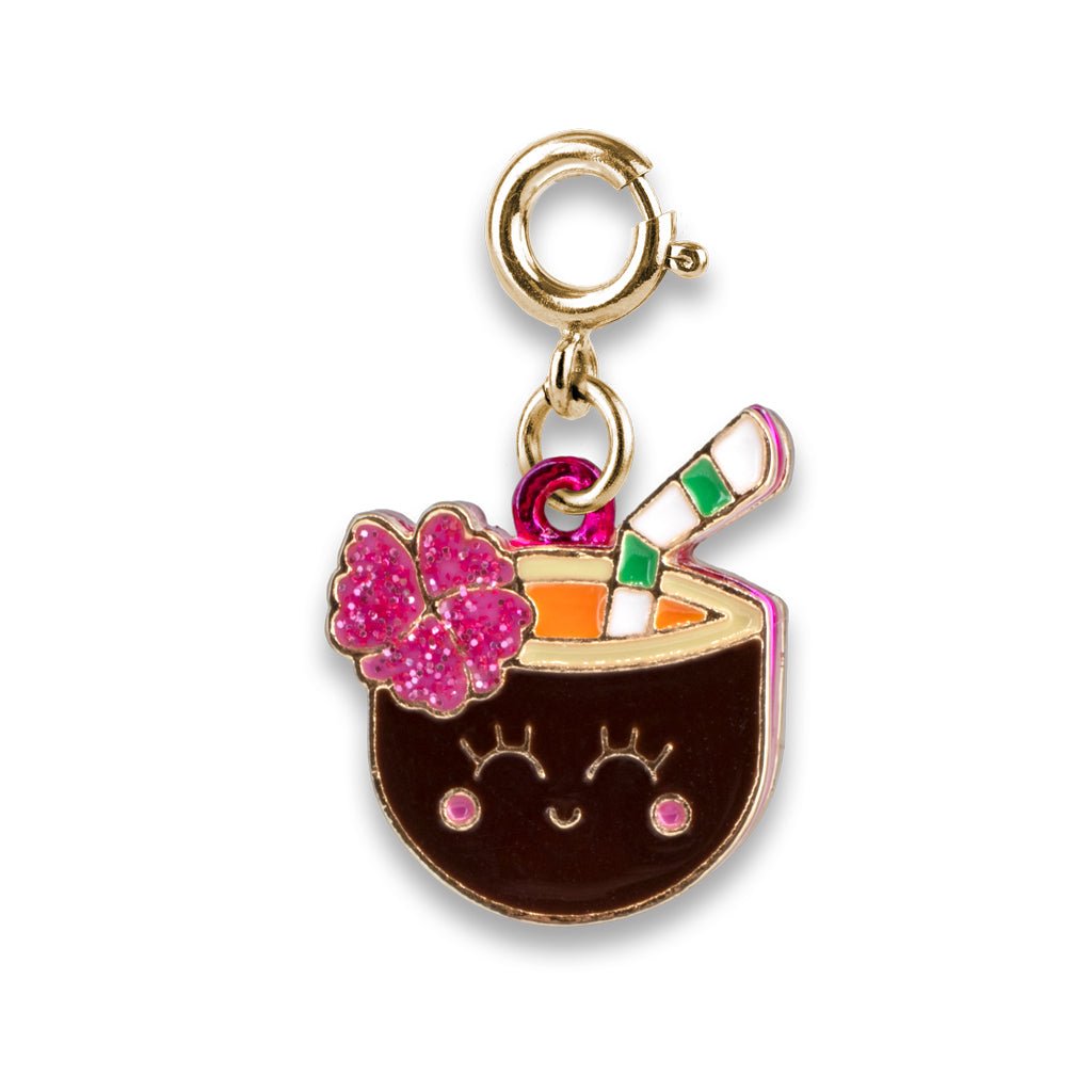 Gold Coconut Drink Charm