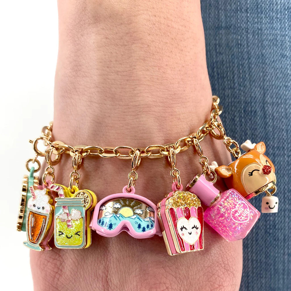 Gold Glitter Lemonade Charm