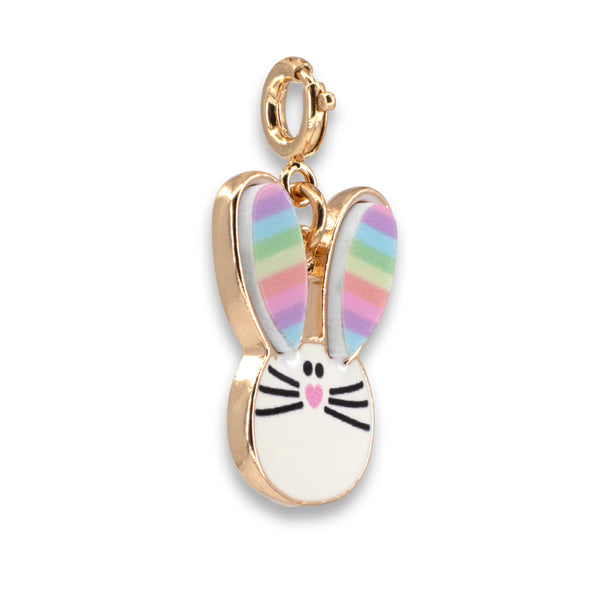 Gold Rainbow Bunny Charm