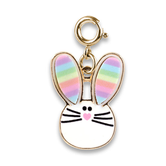 Gold Rainbow Bunny Charm