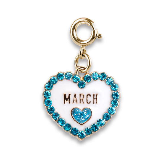 Gold March Birthstone Charm