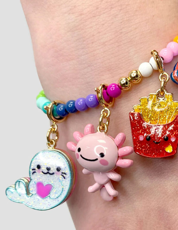 Gold Glitter Seal Charm