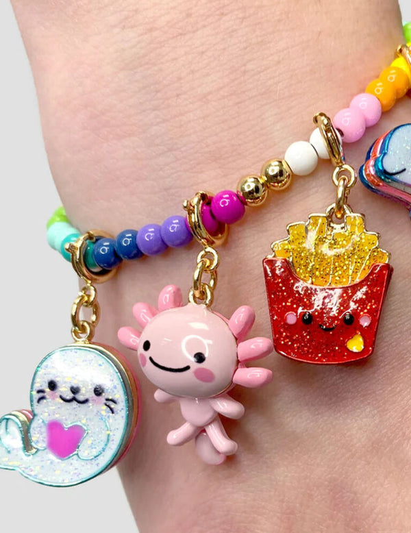 Gold Swivel Axolotl Charm