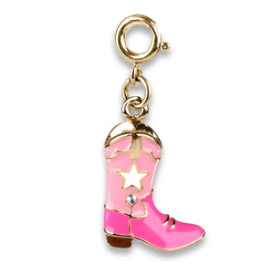 Gold Cowboy Boot Charm