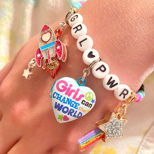 Girls Can Change the World Locket Charm