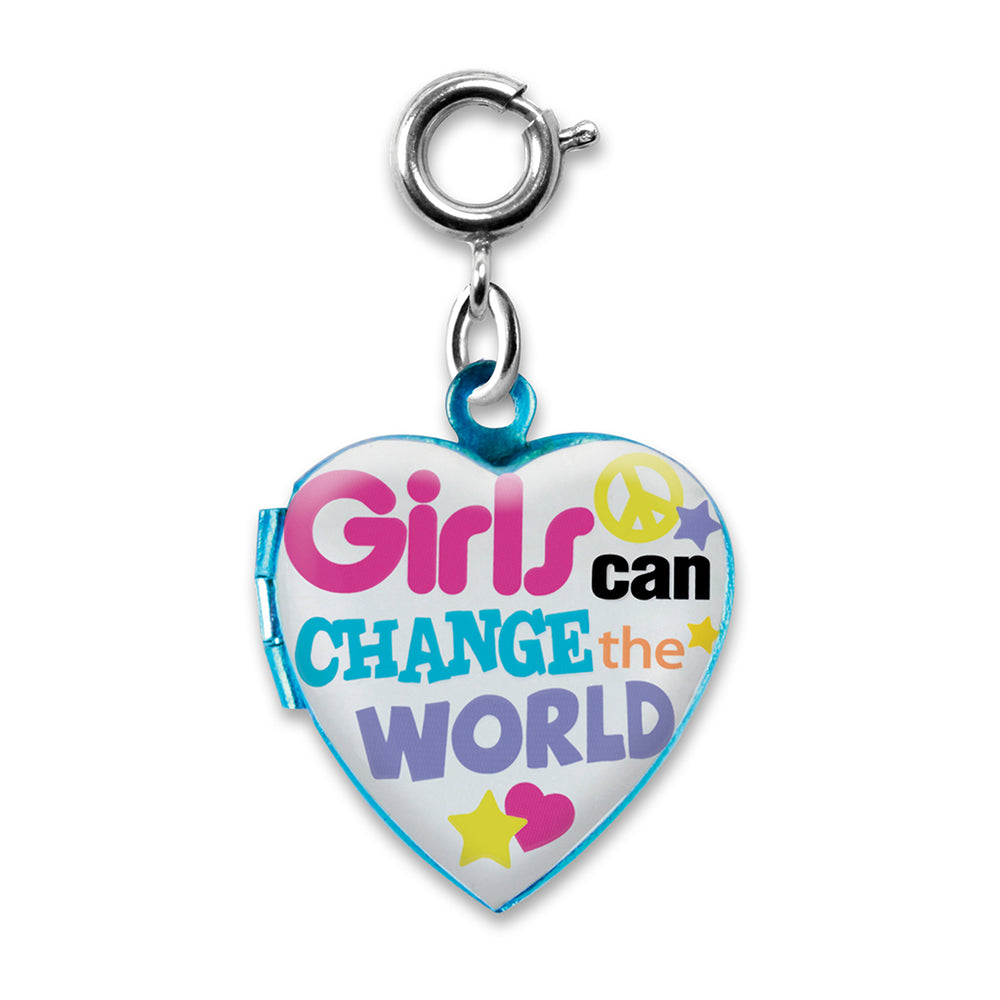 Girls Can Change the World Locket Charm