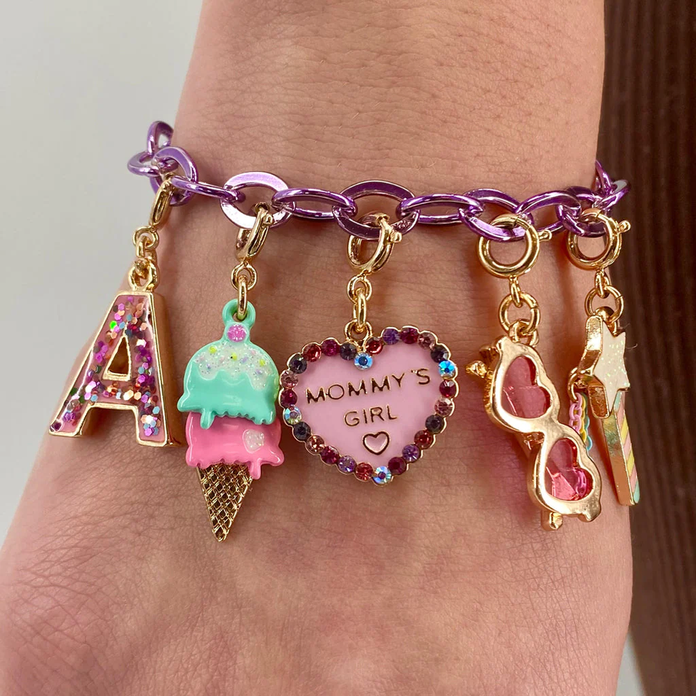 CHARM IT! Purple Chain Bracelet