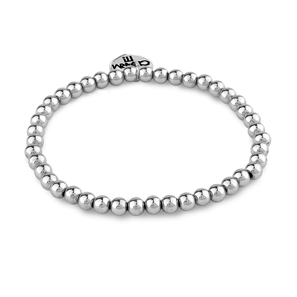 CHARM IT! Silver Stretch Bead Bracelet