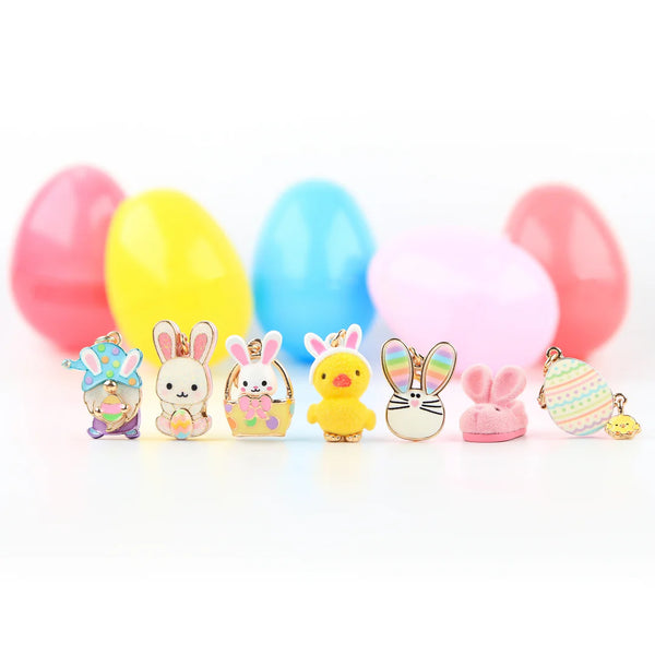 Gold Furry Bunny Slipper Charm