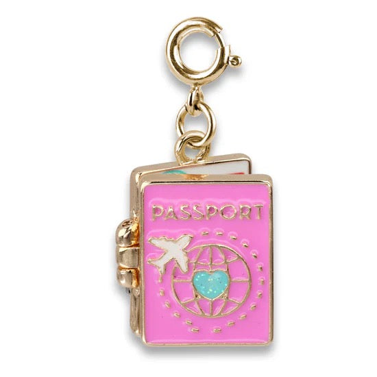 Gold Passport Charm