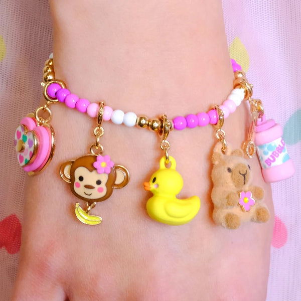 Gold Furry Capybara Charm