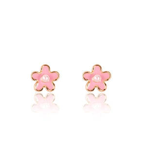 Cutie Studs / Küpe- Pink Fancy Flower