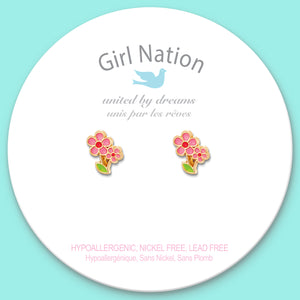 Cutie Studs / Küpe- Little Pink Flower
