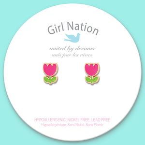 Cutie Studs / Küpe- Tiny Tulip