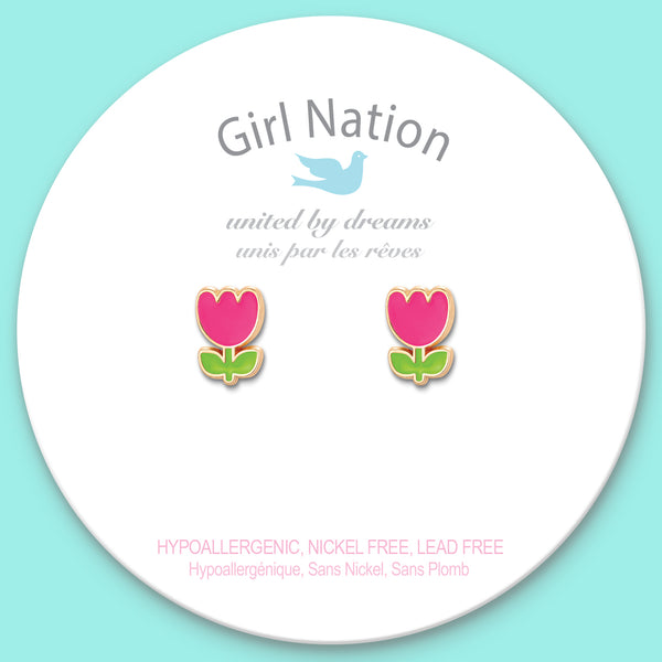 Cutie Studs / Küpe- Tiny Tulip