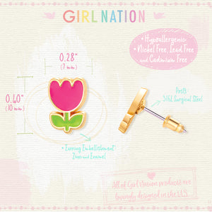 Cutie Studs / Küpe- Tiny Tulip