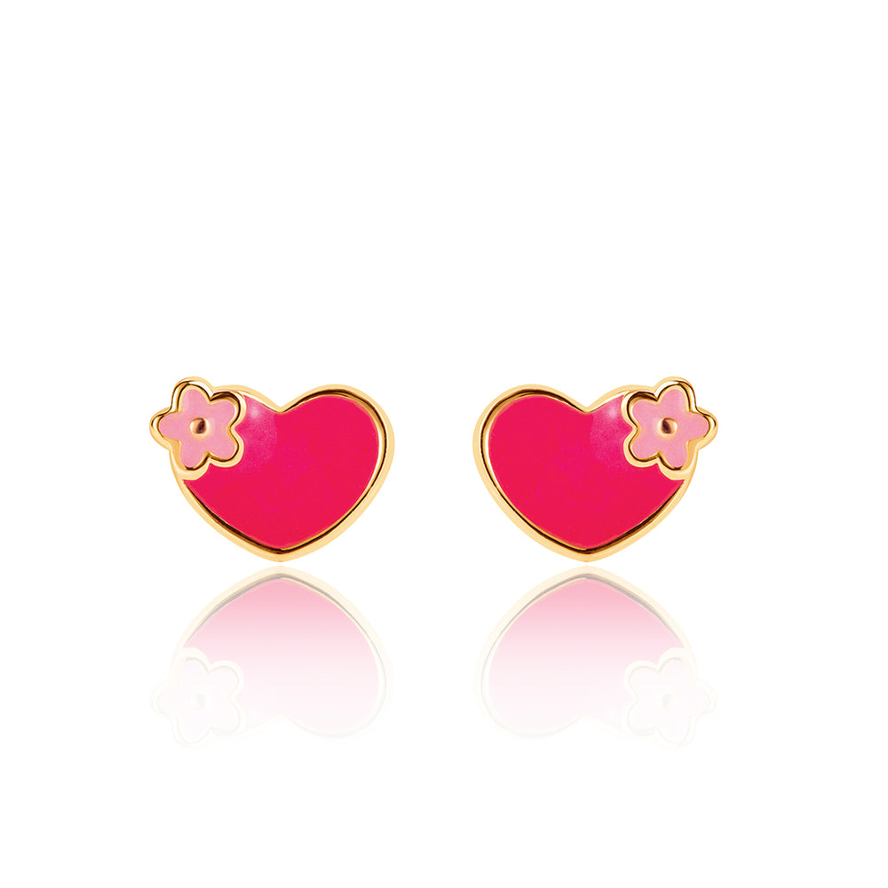 Cutie Studs / Küpe- Hearts and Flowers