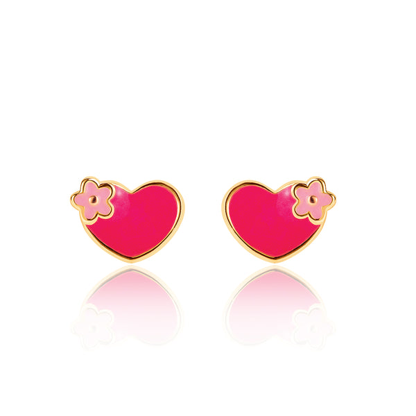 Cutie Studs / Küpe- Hearts and Flowers