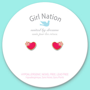 Cutie Studs / Küpe- Hearts and Flowers