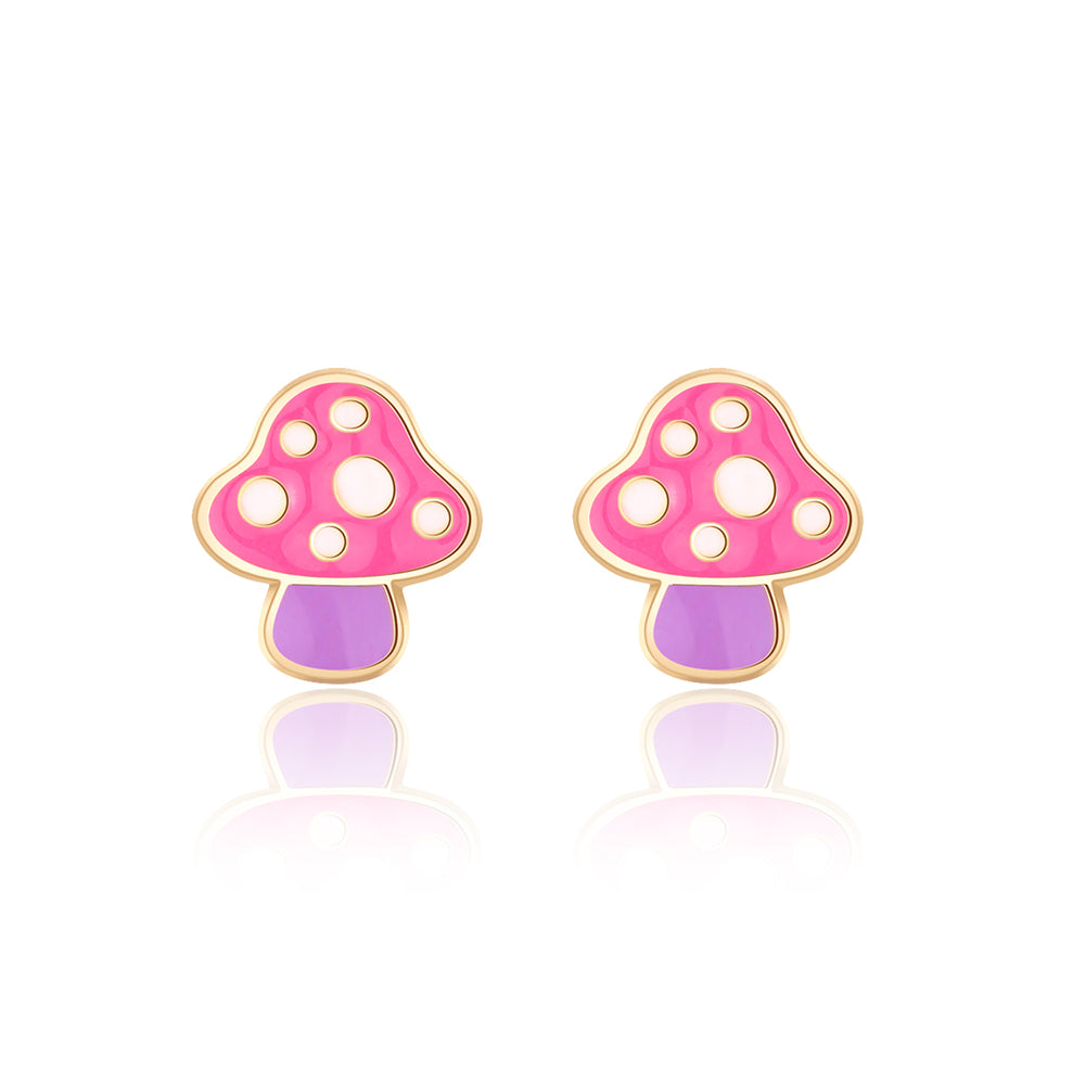 Cutie Studs / Küpe- Mini Mushroom