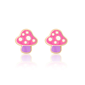 Cutie Studs / Küpe- Mini Mushroom