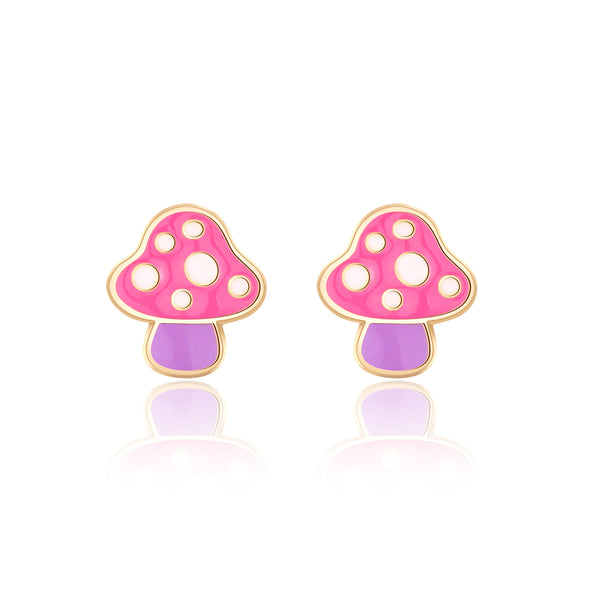 Cutie Studs / Küpe- Mini Mushroom