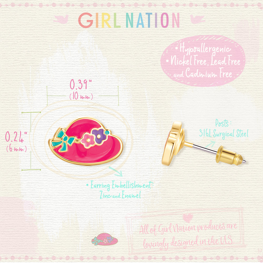 Cutie Studs / Küpe- Sweet Sun Hat