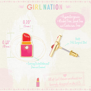 Cutie Studs / Küpe- Lipstick Chick