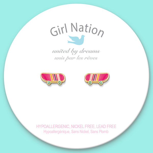 Cutie Studs / Küpe- Sassy Skateboard
