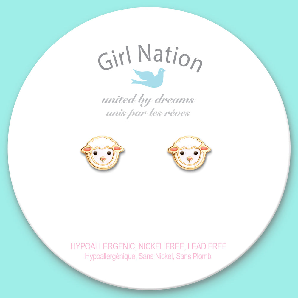 Cutie Studs / Küpe- Lovely Lamb