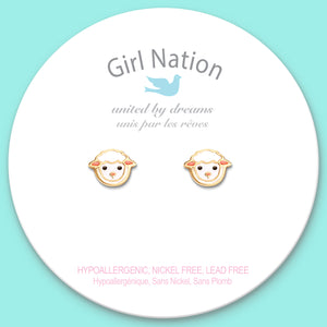 Cutie Studs / Küpe- Lovely Lamb