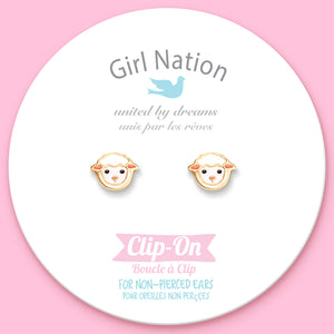 CLIP ON / Klipsli Küpe- Lovely Lamb