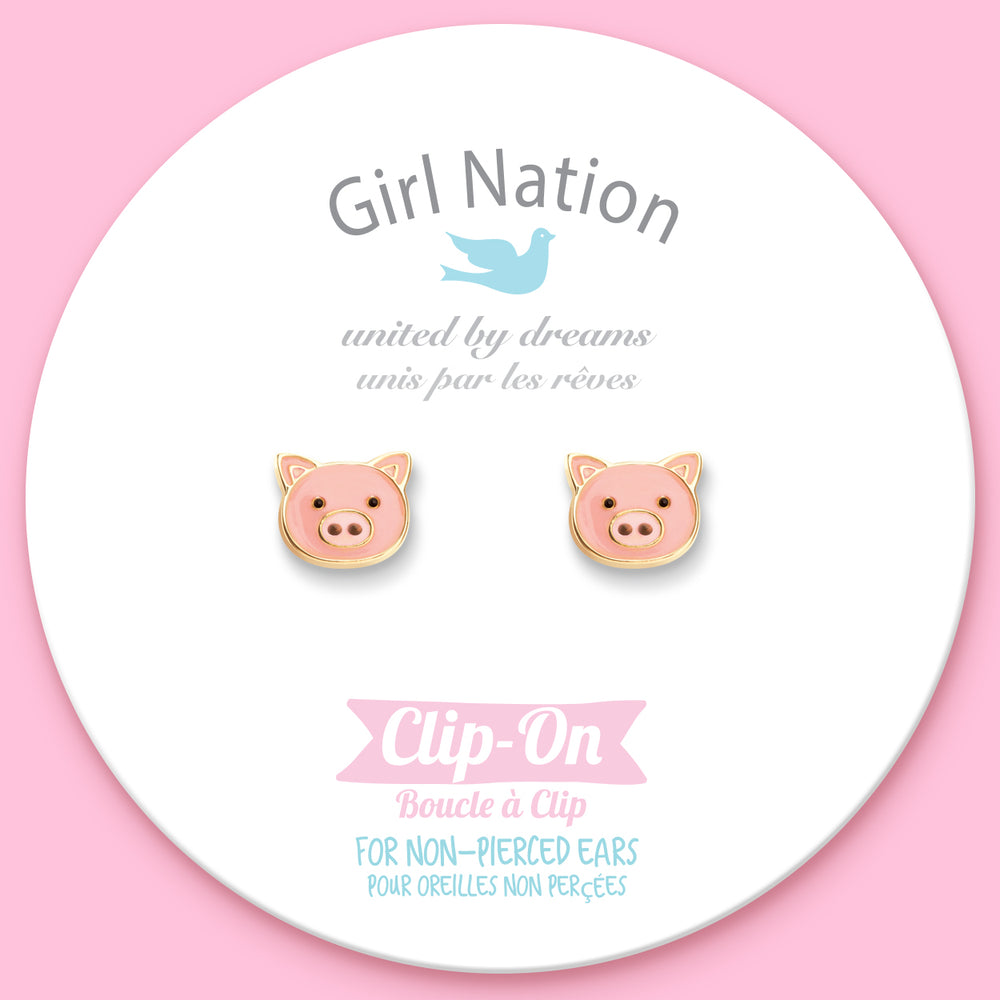 CLIP ON / Klipsli Küpe- Precious Pig