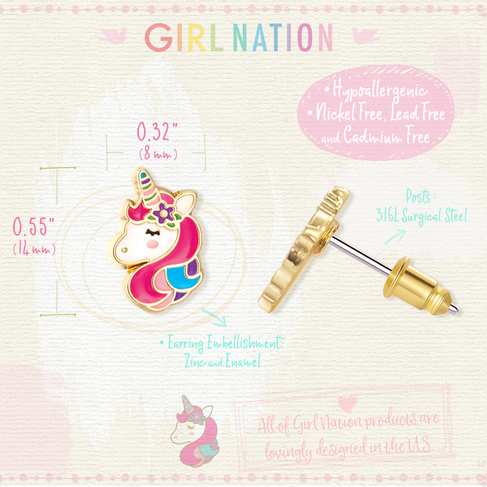 Cutie Studs / Küpe- Unicorn Dreams