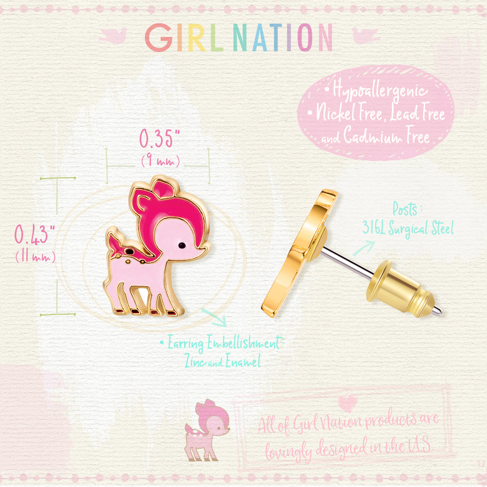 Cutie Studs / Küpe- Darling Deer
