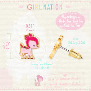 Cutie Studs / Küpe- Darling Deer