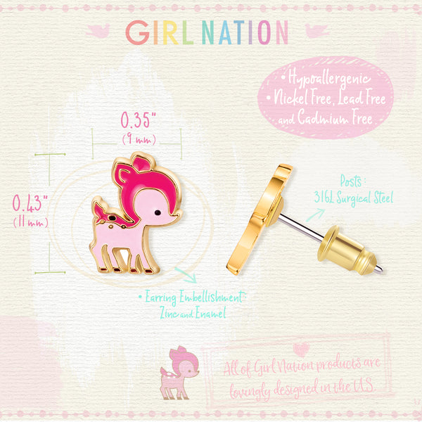 Cutie Studs / Küpe- Darling Deer