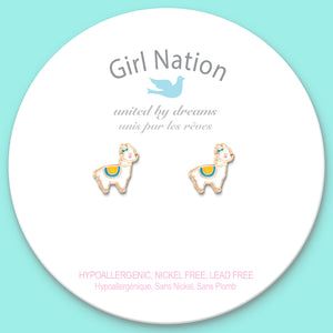Cutie Studs / Küpe-Glama Llama
