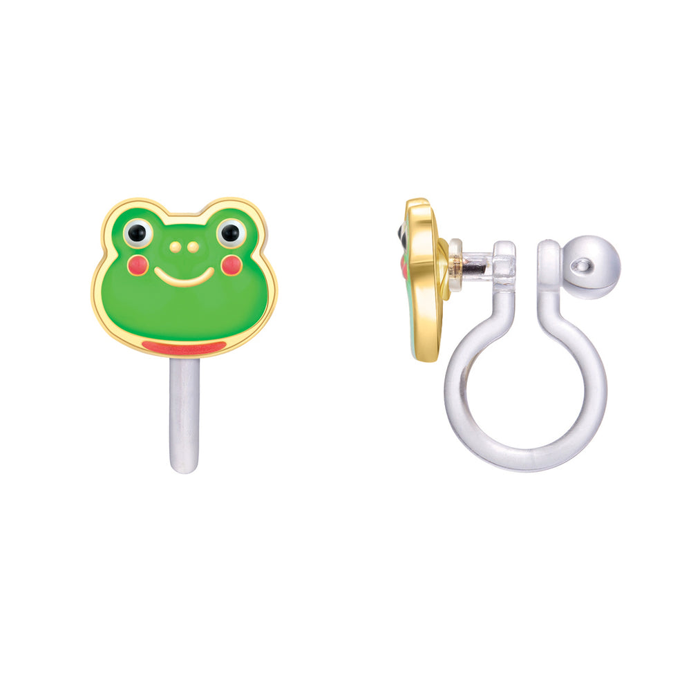 CLIP ON / Klipsli Küpe- Fancy Frog