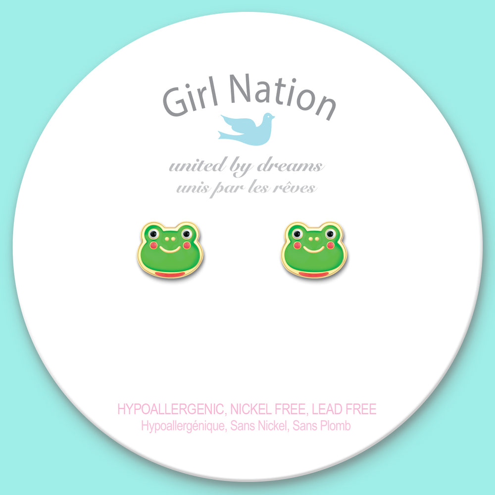 Cutie Studs / Küpe- Fancy Frog