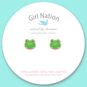 Cutie Studs / Küpe- Fancy Frog